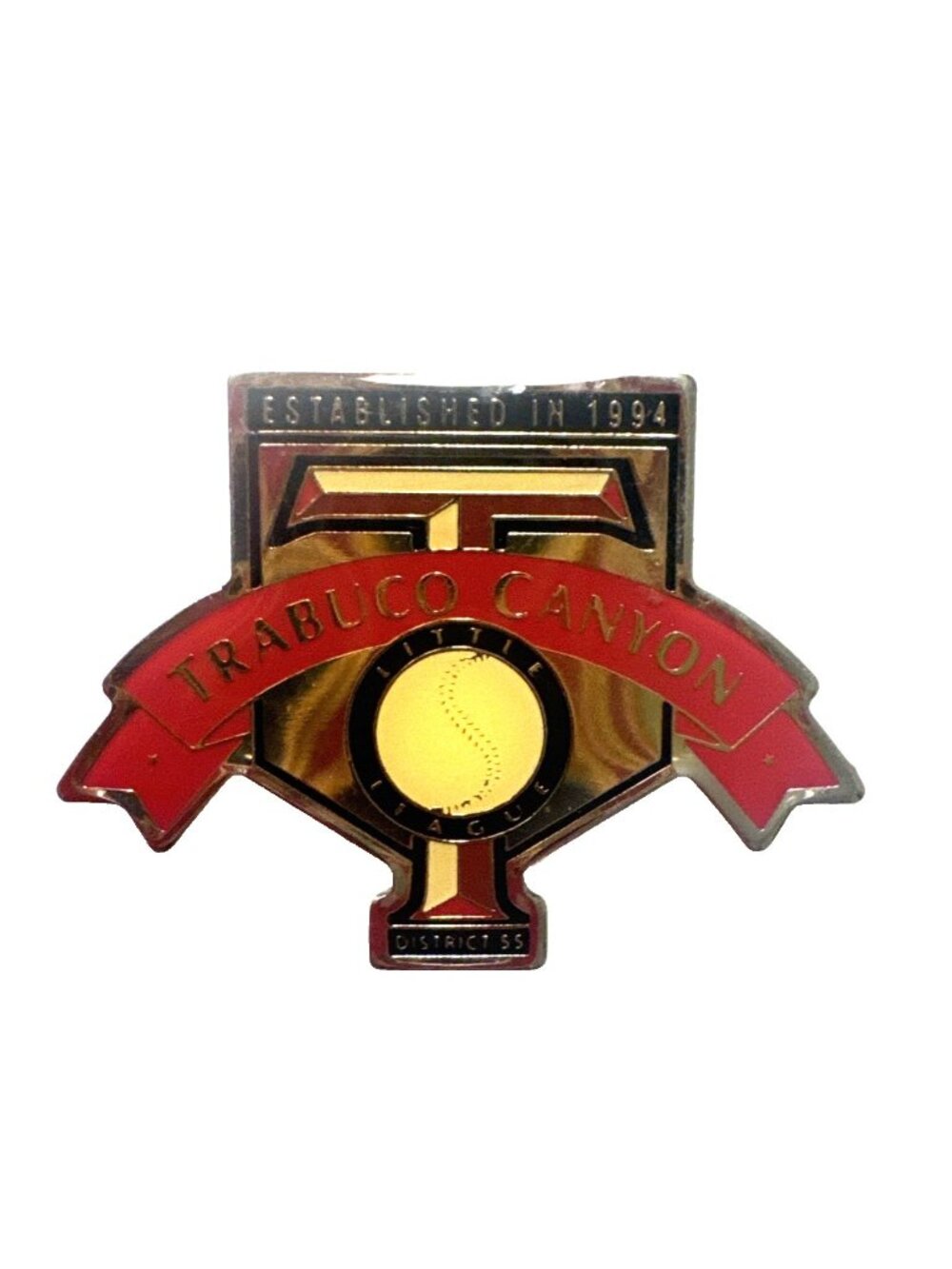 Est 1994 Trabuco Canyon Little League District 55 Lapel Pin